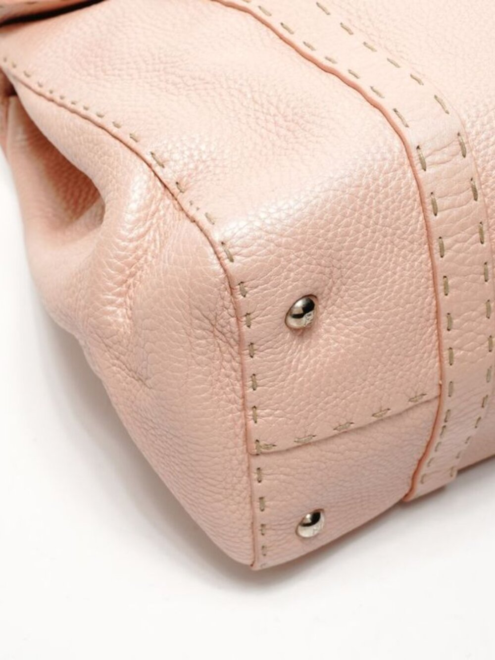 ★SOLD★ Fendi Shoulder Bag Leather Selleria - Picture 6 of 10